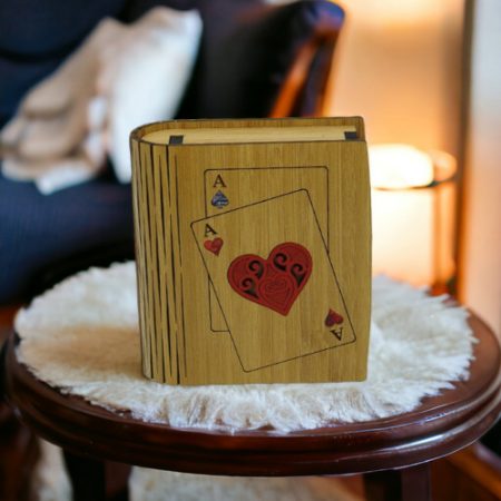 Wooden Box ~ PLAYING CARDS | B1PC